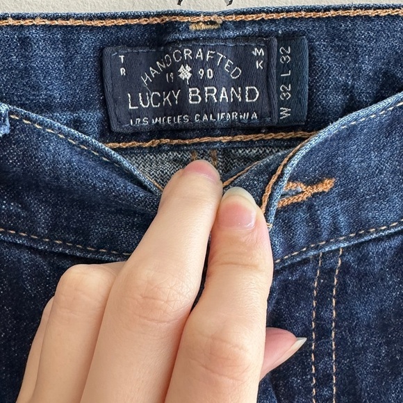 Lucky Brand 221 Original Straight Men's Classic Blue Jeans, Size W32 L32 - Picture 10 of 16